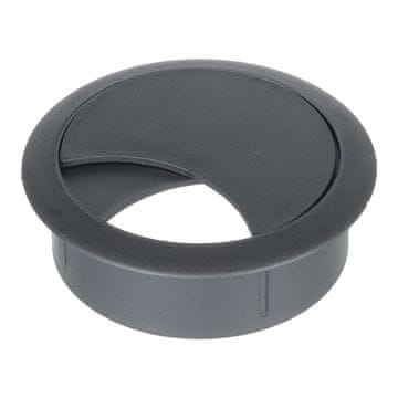 shumee Okrogla kabelska uvodnica 60 mm srebrna plastika H20 Riex EK62