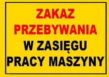 shumee BTO-48 - prepoved zadrževanja znotraj delovnega območja stroja