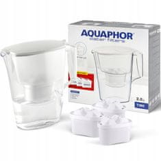 Aquaphor Aquaphor Time 2,5-litrski vrč za filtriranje + 3 kartuše, bel
