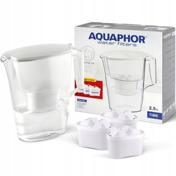 Aquaphor Aquaphor Time 2,5-litrski vrč za filtriranje + 1 kartuša, bela