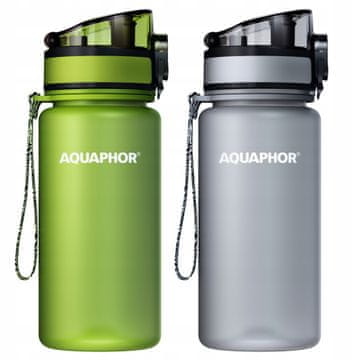 Aquaphor Aquaphor City 0,35 l zeleno-siva otroška filtrirna steklenica