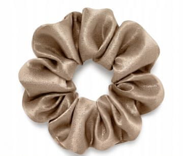 shumee Svilen trak za lase scrunchie murva 6A kaki M srednje premium
