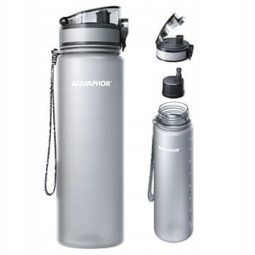 shumee Aquaphor City filtrirna steklenica 800 ml siva velika steklenica za pitno vodo