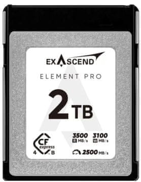shumee Pomnilniška kartica Exascend Element Pro CFexpress B 4.0 2TB