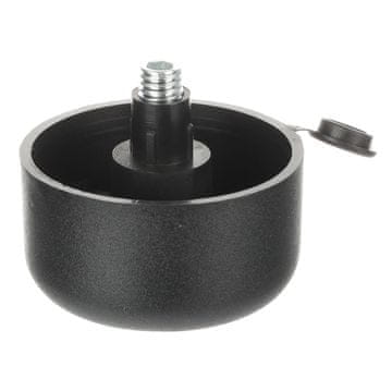 shumee Nastavljiv visoki drsnik črne barve D48/H25 100 kg Riex GL13