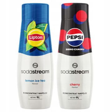 shumee 2 sirupa za vodo Sodastream Lemon Ice Tea + Pepsi Max Cherry