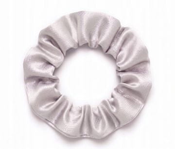 shumee Svilen trak za lase scrunchie murva 6A srebrn S premium 2 cm