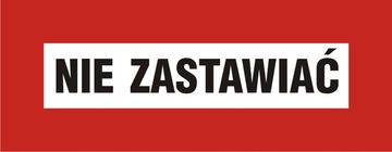 shumee ZP-48 - znak za požarno varnost, plošča 14X36, NE blokirati