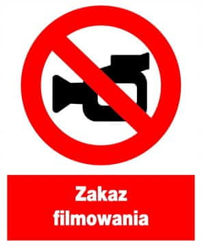 shumee Znak za zdravje in varnost ZZO-39 ---- snemanje prepovedano