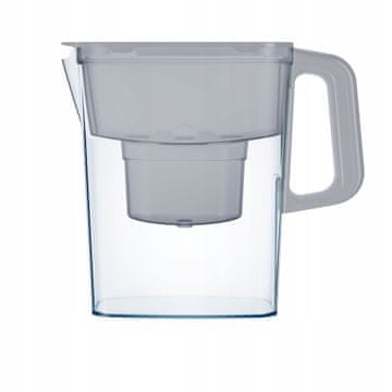 Aquaphor Vrč za filtriranje Aquaphor Kompakt 2,4 l + 1 kartuša, siva
