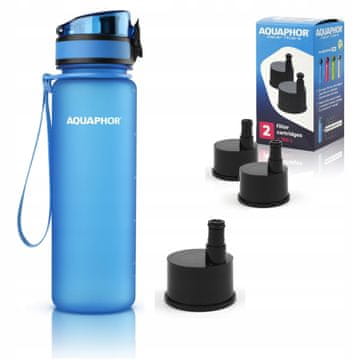 Aquaphor Aquaphor City filtrirna steklenica 500 ml + 3 filtri, modra