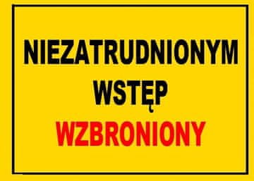 shumee BTO-36 - znak - vstop prepovedan osebam, ki niso zaposlene