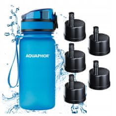 Aquaphor Aquaphor City filtrirna steklenica 350 ml modra + 5 kartuš