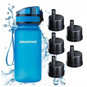 Aquaphor Aquaphor City filtrirna steklenica 350 ml modra + 5 kartuš