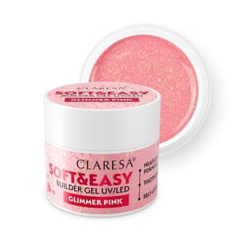 Claresa Gel bud MEHKI IN ENOSTAVNI GRADILNI GEL 45 g SVETLEČE ROZA