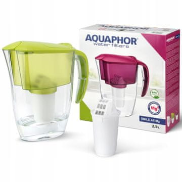 Aquaphor Vrč za filtriranje Aquaphor Smile 2,9 l + 1 kartuša, apno