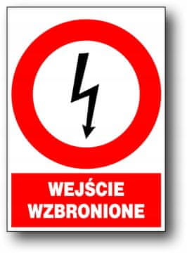 shumee Znak ZEZ/A-7 za prepoved vstopa z električnimi napravami