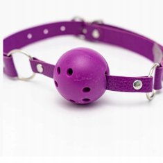 shumee Kroglični gag za privezovanje BDSM Bondage Gag vijoličen