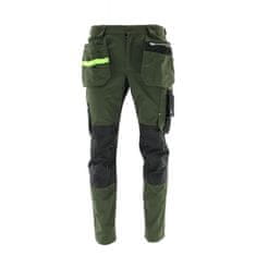24H MONTER 54L visoke fit hlače, rjave in ogljeno modre