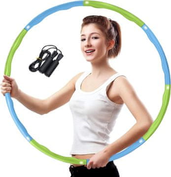 shumee Hula HOP pena za hujšanje, modro-zelena, 95 cm, 1,15 kg