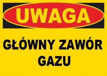 shumee Informacijska tabla glavnega plinskega ventila BTO-18