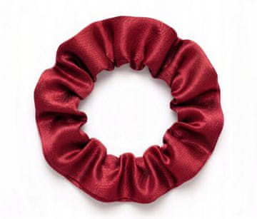 shumee Svilen trak za lase scrunchie murva 6A rdeč S premium