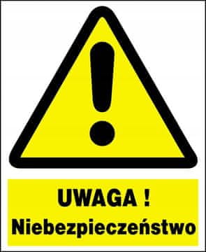 shumee ŽIVALSKI VRT-1 - Pozor! Nevarnost - tabla z napisom
