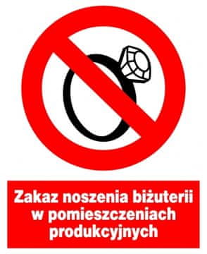 shumee ZZO-31 Prepoved nošenja nakita v zaprtih prostorih