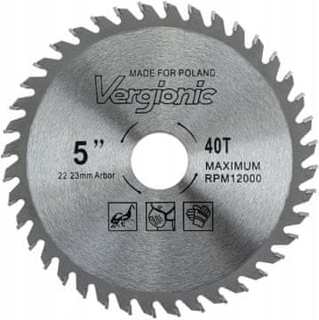 shumee Karbidno žagin list za les 125X 22.2 40T Vergionic