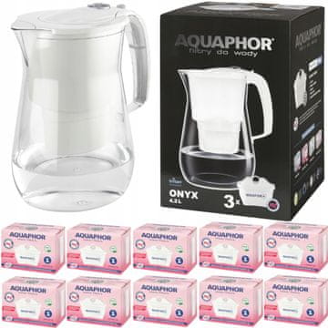 Aquaphor Vrč s filtrom Aquaphor Onyx 2,8 l + 10 kartuš, bel