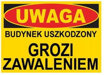 shumee BTO-17 - znak: poškodovana stavba, grozi zrušitev