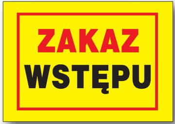 shumee BTO-61 - znak - gradbena tabla - prepovedan vstop