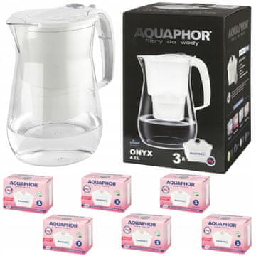 Aquaphor Vrč s filtrom Aquaphor Onyx 2,8 l + 6 kartuš, bel