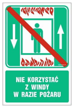 shumee AC028 V primeru požara ne uporabljajte dvigala.