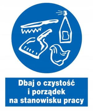 shumee Naj bo čisto in urejeno. Modri piktogram ZNO.
