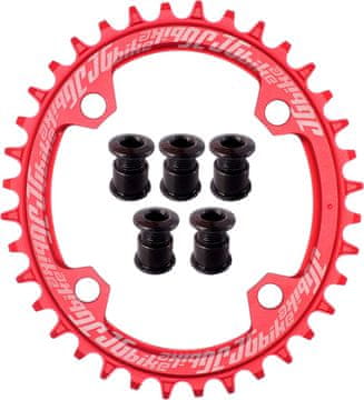 shumee Rdeč sprednji zobnik za kolo 104 mm 38T MTB