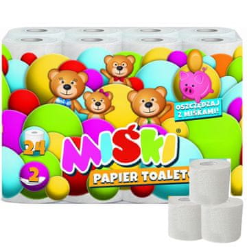shumee Toaletni papir Teddy Bears 2W - 24 rolic