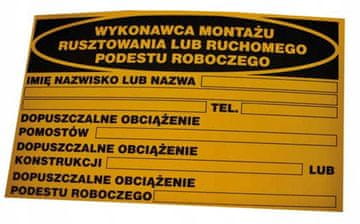 shumee BTI-4 - znak - izvajalec montaže odrov