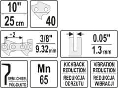 YATO Verižna žaga 10" 3/8" YT-84948 yato