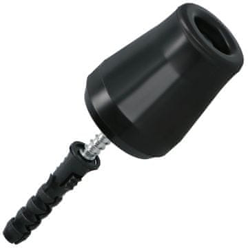 shumee Zapora za vrata, guma, črna, 62 mm