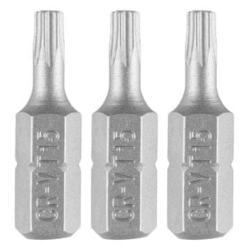 shumee Torx nastavki T15 x 25 mm, 3 kosi.
