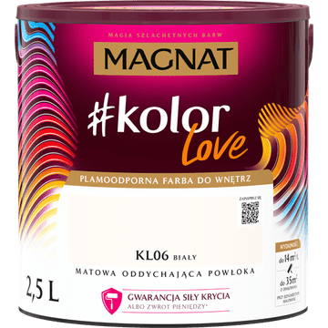 Śnieżka Magnat #kolorLove KL06 bela 2,5 l