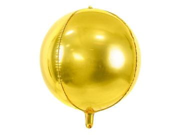 PartyDeco Folija balon krogla, 40 cm, zlat
