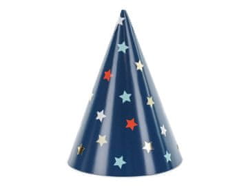 PartyDeco Zvezdni klobuki, 16 cm, 6 kosov.