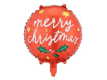 PartyDeco Folija balon Vesel božič, 45 cm