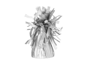 PartyDeco Srebrni balon, teža 7 cm, 130 g