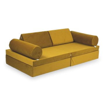 shumee Montessori Comfort Žamet Zlata Igralna Kavč