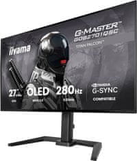 iiyama G-Master Titan Falcon OLED monitor, QHD, 280Hz, 1500cd, 65W PD, KVM (GOB2701QSC-B1)