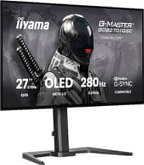 iiyama G-Master Titan Falcon OLED monitor, QHD, 280Hz, 1500cd, 65W PD, KVM (GOB2701QSC-B1)