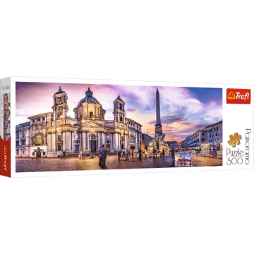 Trefl 29501 "500 - Panorama" - Piazza Navona, Rim